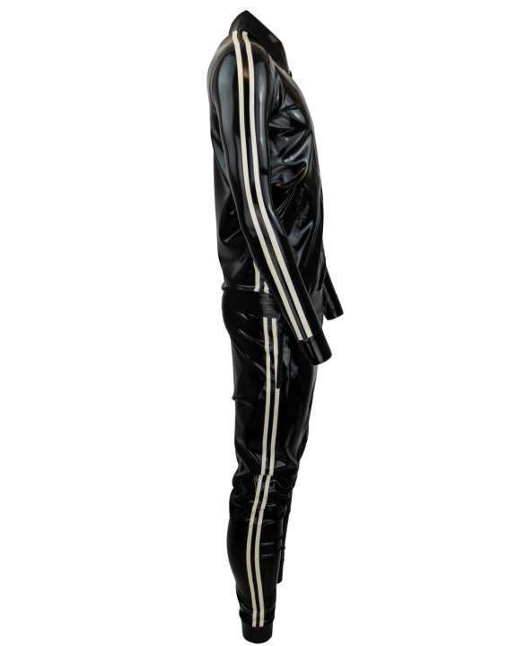 Latex Trainingsanzug DOUBLE STRIPE Laser Edition